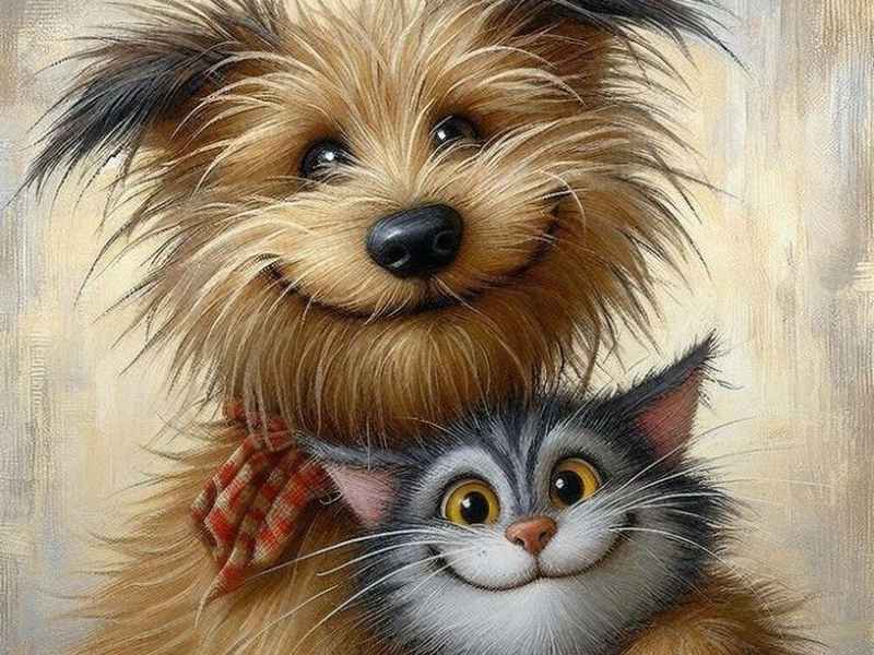 猫与狗的故事、猫与狗的故事英文