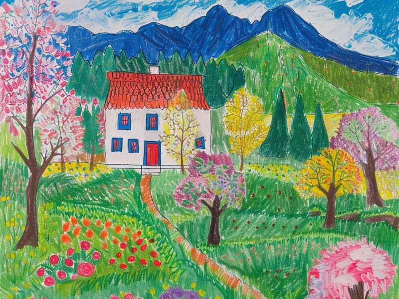 儿童自制绘本春的故事图片（自制绘本故事5张带图片春天来了）