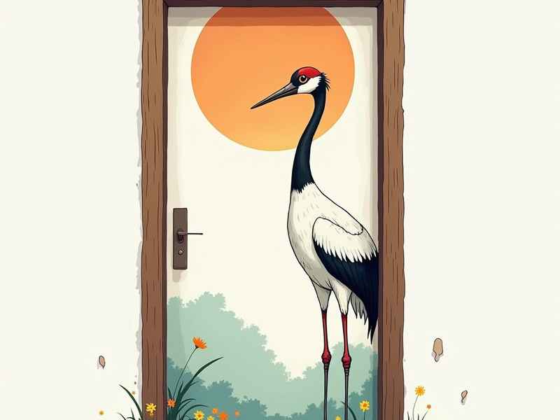 日本儿童故事书鹤（日本的儿童书）