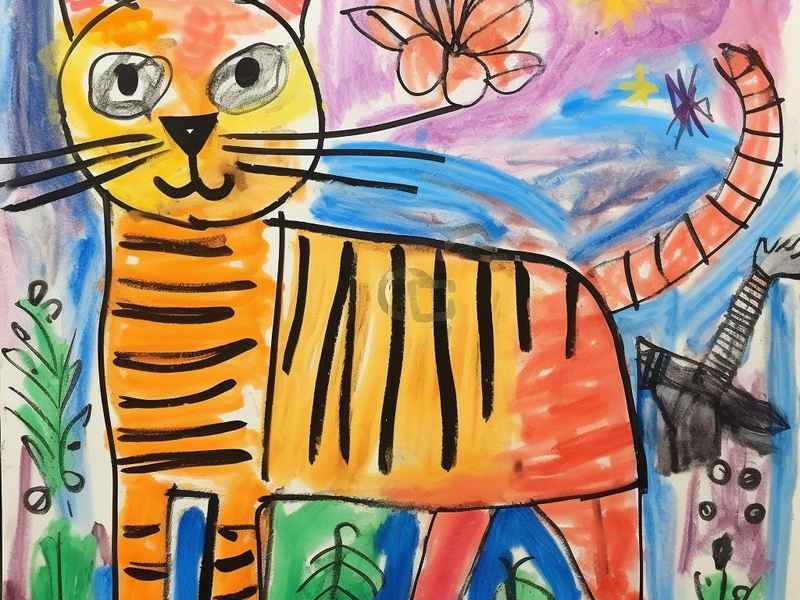 故事创意儿童画，幼儿故事创编画4幅