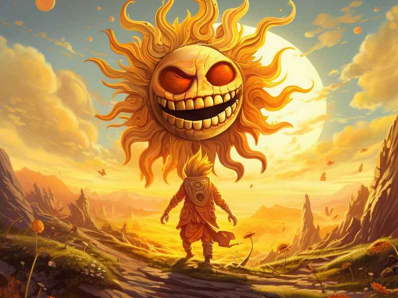 故事 绿太阳；绿色的太阳故事