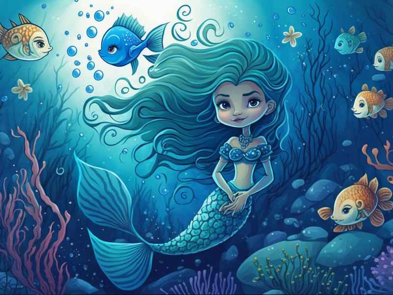 海的女儿童话故事动画视频；海的女儿故事动画片