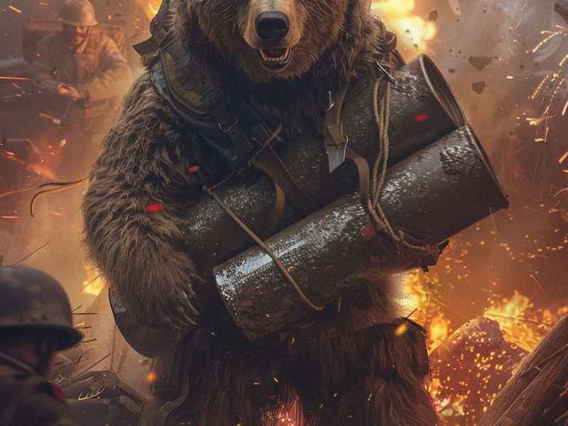 炮弹熊故事（熊抱炮弹的故事）