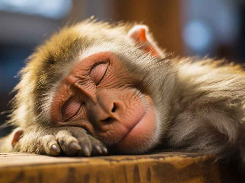 猴子学睡觉儿童故事、小猴子学睡觉故事