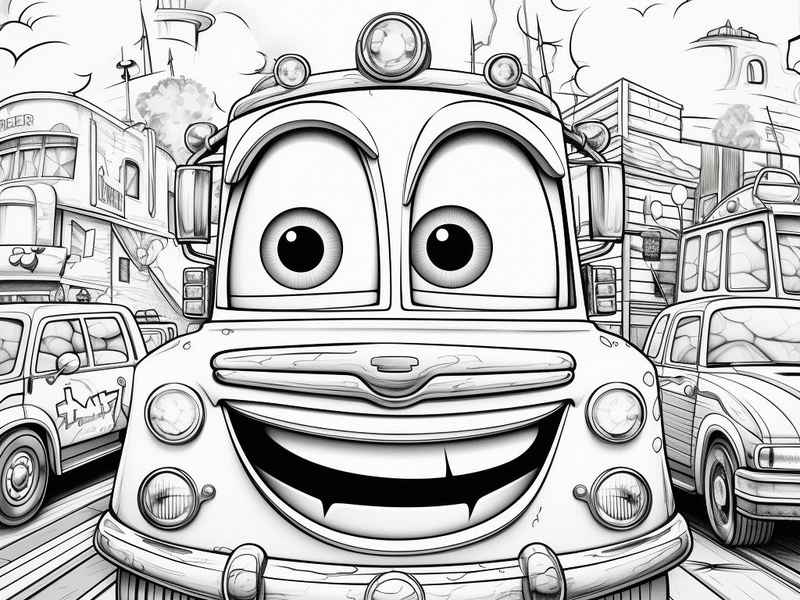 救护车儿童填色画打印 儿童画救护车涂什么颜色