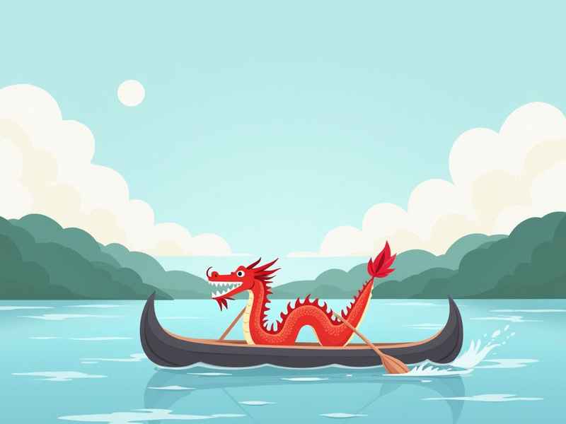 划龙舟的儿童故事，划龙舟的小故事