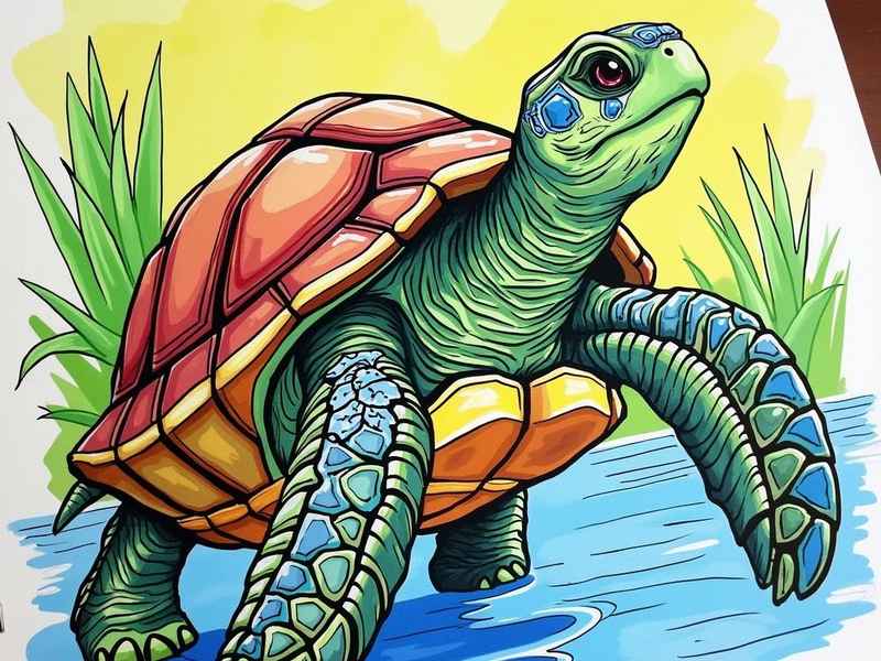 海龟儿童画图片 海龟儿童画图片大全