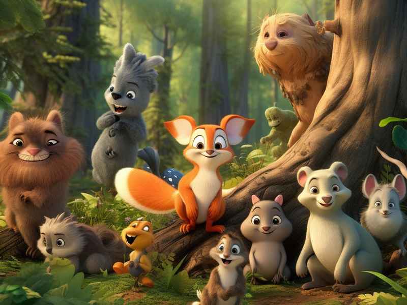 森林动物故事会 - 森林动物故事会长的