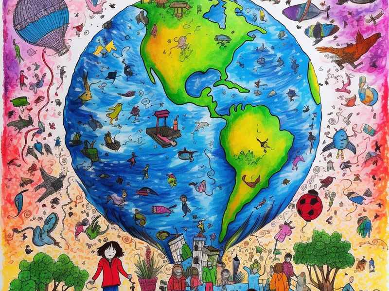 关于环保的儿童画、关于环保主题的儿童画