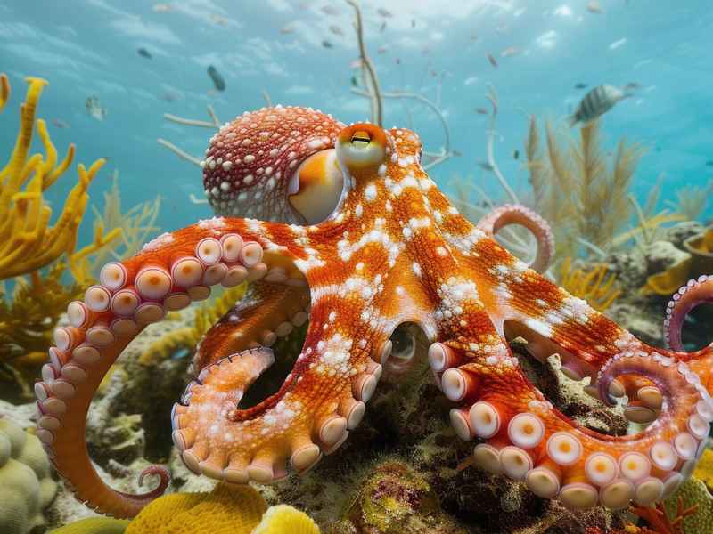 拟态章鱼手抄报，拟态章鱼手抄报图片大全