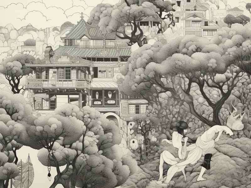 民间故事的画画作品、民间故事的画画作品简单