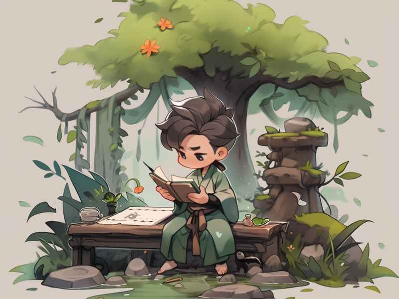 古代儿童读书图片 古代儿童读书图片素材