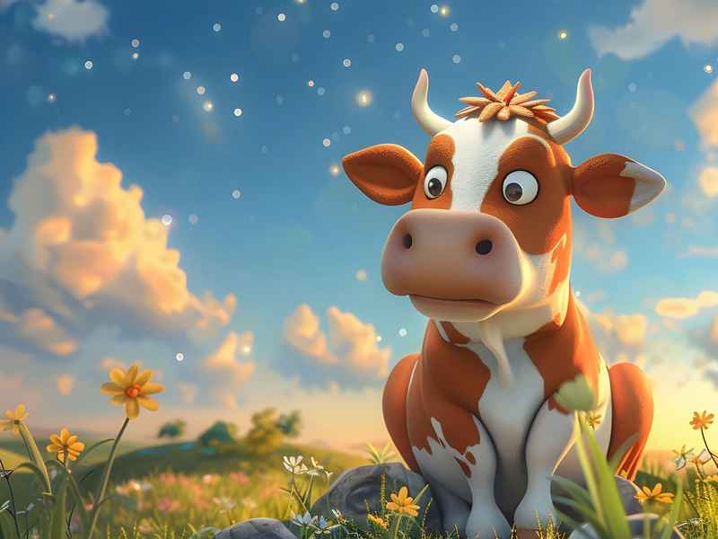 牛 儿童故事、幼儿睡前故事 牛的故事