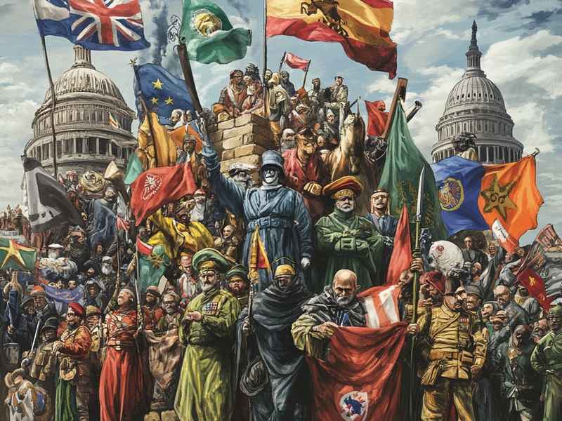 历史事件儿童画；历史事件图画版简笔画