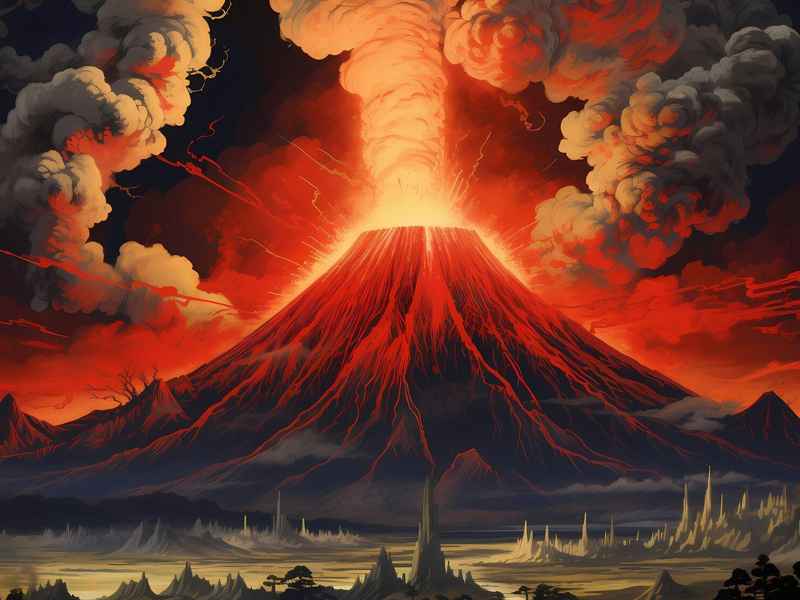 火山故事绘本，有关火山的绘本故事