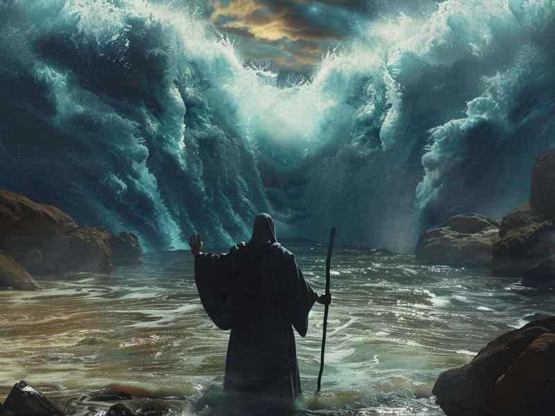 摩西分海的故事，摩西分开大海的神话故事