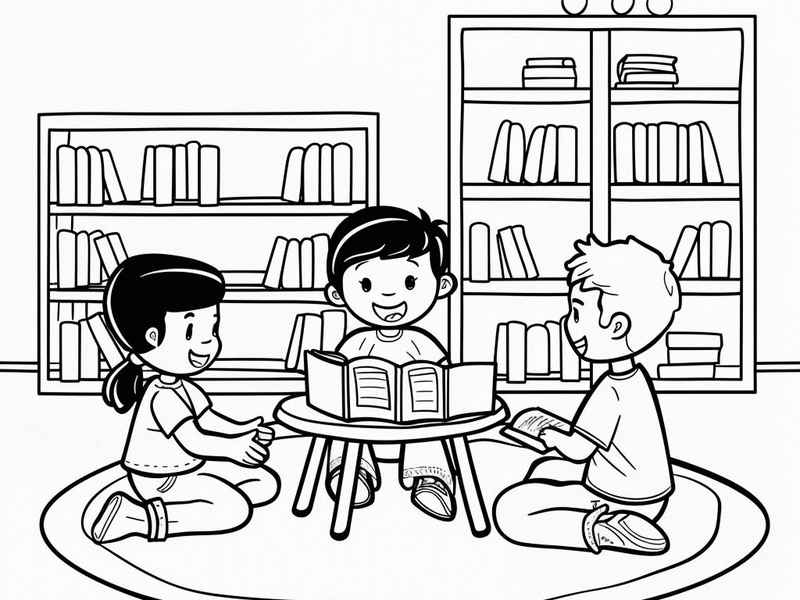 故事绘本涂色画、绘本故事简笔画涂色