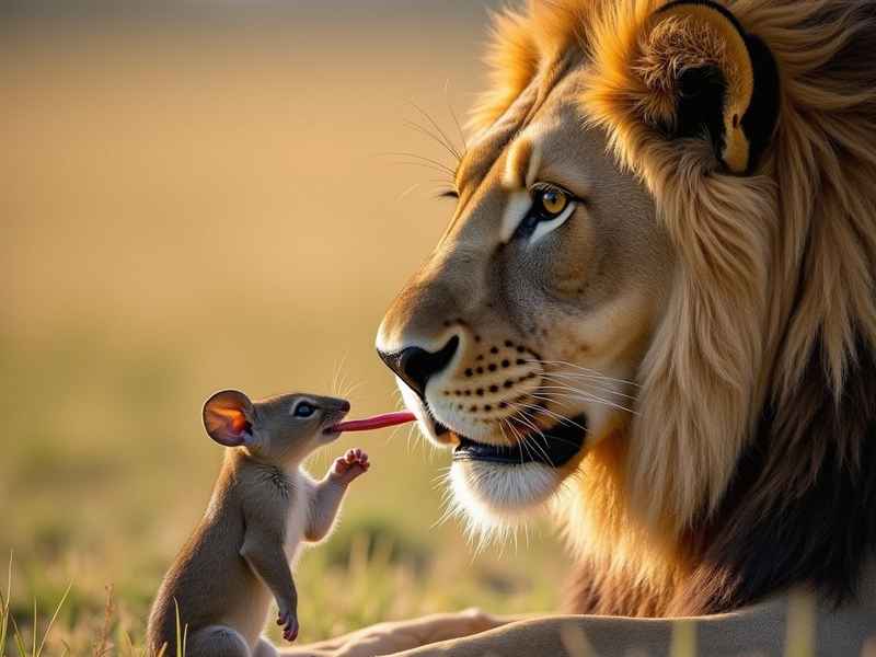 故事儿童狮子，故事儿童狮子与老鼠