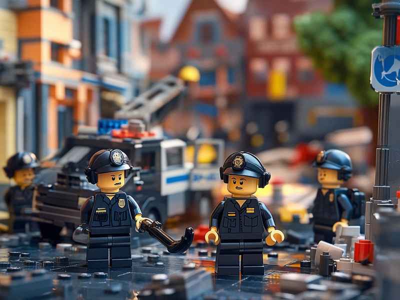 警察抓小偷乐高积木故事（警察抓小偷动画片乐高积木）