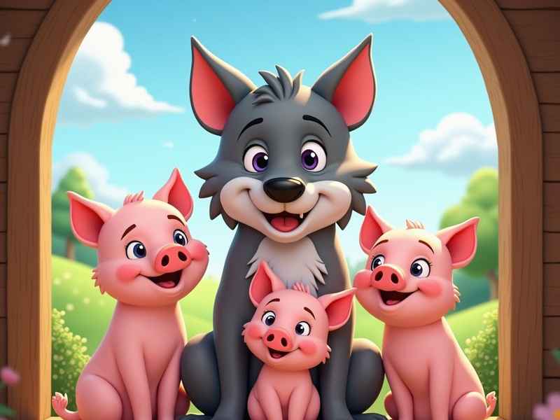 三只小猪故事图片大全（三只小猪故事图片大全大图）