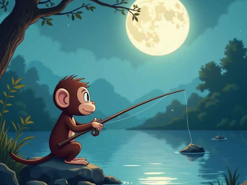 猴子捞月故事讲述、猴子捞月故事简述