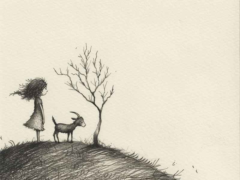 山羊与女孩绘本故事（山羊与女孩绘本故事图片）