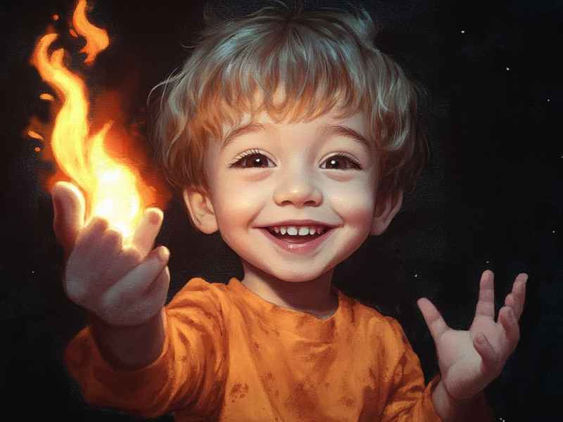 灭火儿童；儿童灭火器简图