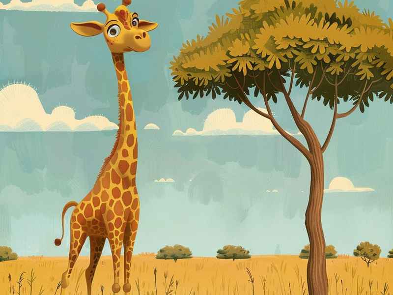 关于长颈鹿的故事幼儿园，关于长颈鹿的故事幼儿园中班