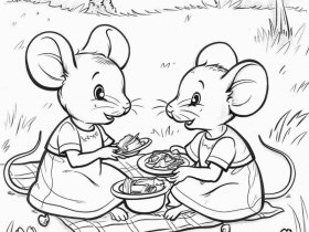 故事绘本涂色填色打印、故事绘本涂色填色打印图片