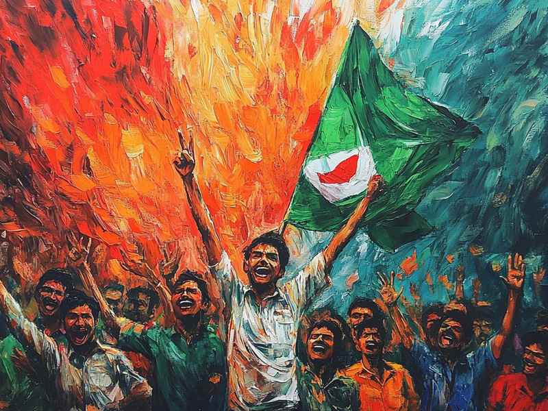 关于革命故事的儿童绘画 - 关于革命故事的简笔画