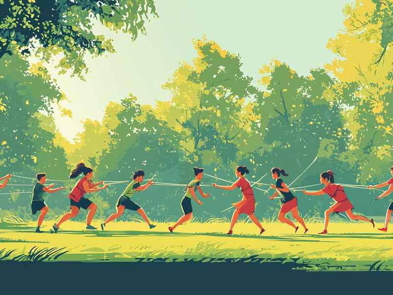 关于拔河的儿童故事、关于拔河比赛的故事