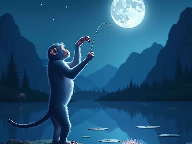 猴子捞月讲故事视频、猴子捞月故事视频大全