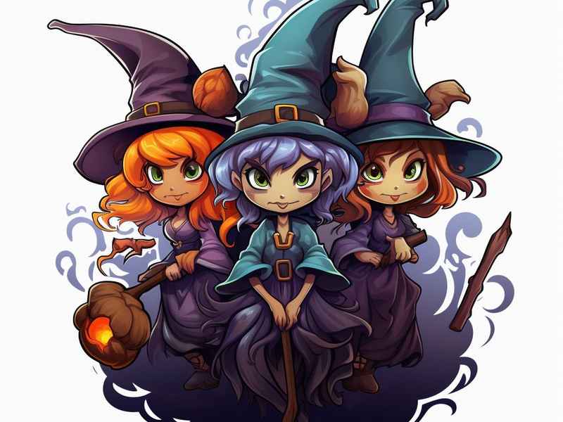 女巫儿童 - 女巫儿童画图片大全