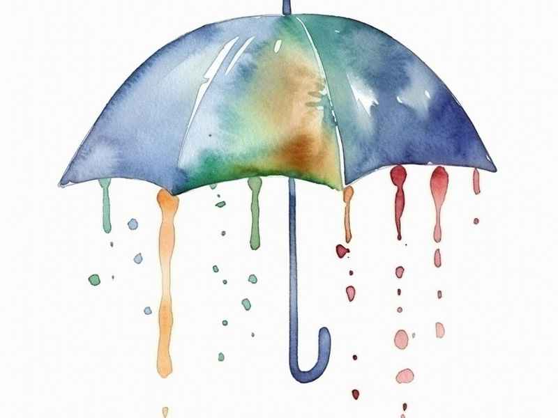 奇妙的雨伞绘本故事、奇妙的雨伞绘本故事图片