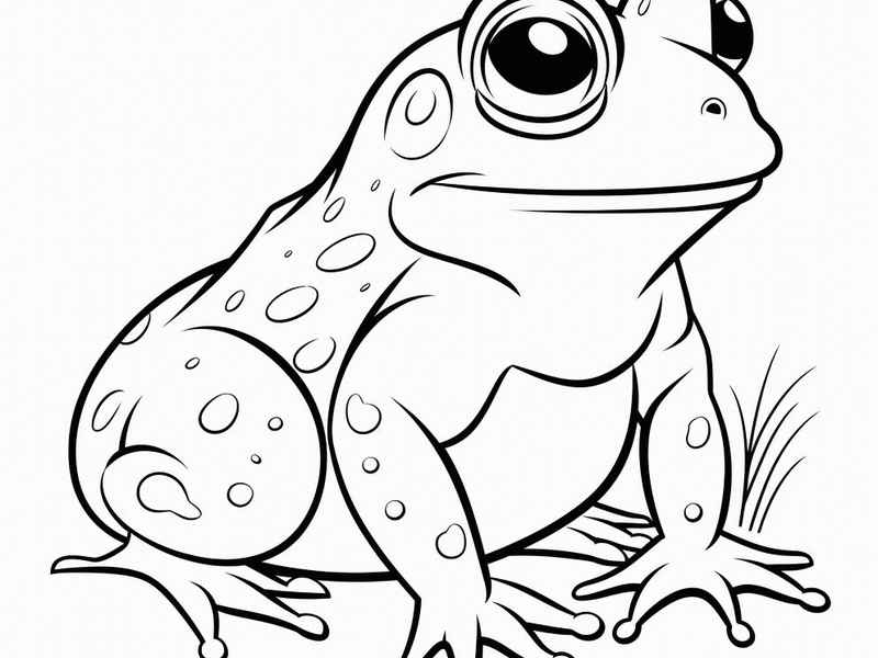 青蛙儿童简单画 青蛙儿童简笔画怎么画很简单