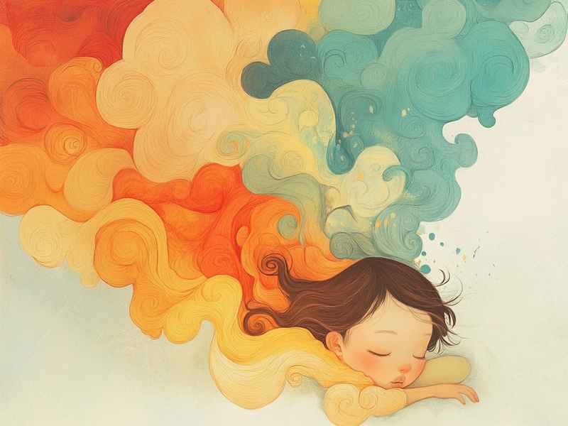 关于梦的儿童画 关于梦的画 儿童画