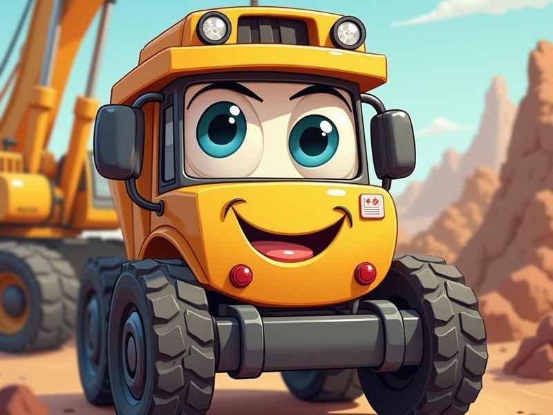 工程车儿童简笔画 - 儿童简笔画大全工程车