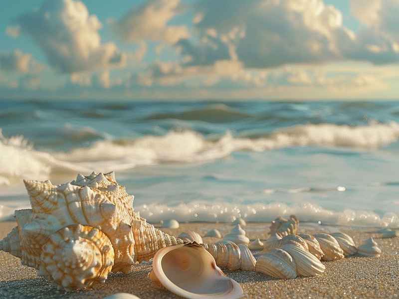 沙滩捡贝壳的故事，沙滩捡贝壳的故事简短