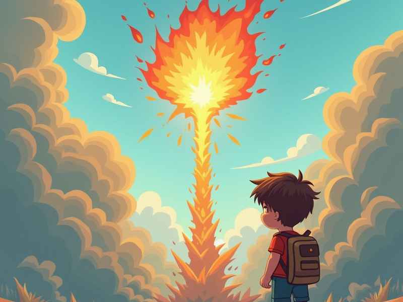 火山爆发 儿童；火山爆发 儿童画