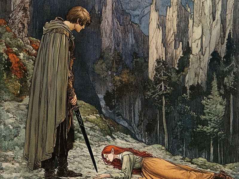 格林童话画画简单；格林童话画画简单筒笔画图片