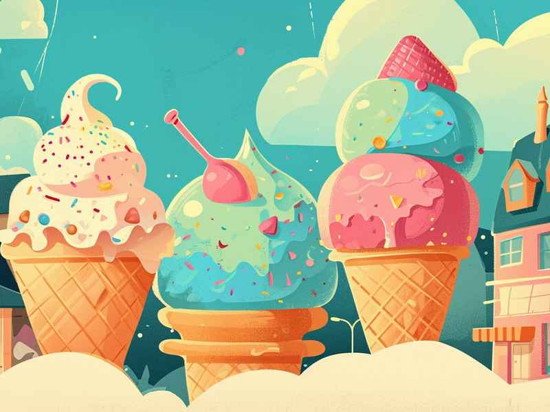 关于冰淇淋的故事绘本、关于冰淇淋的故事绘本图片