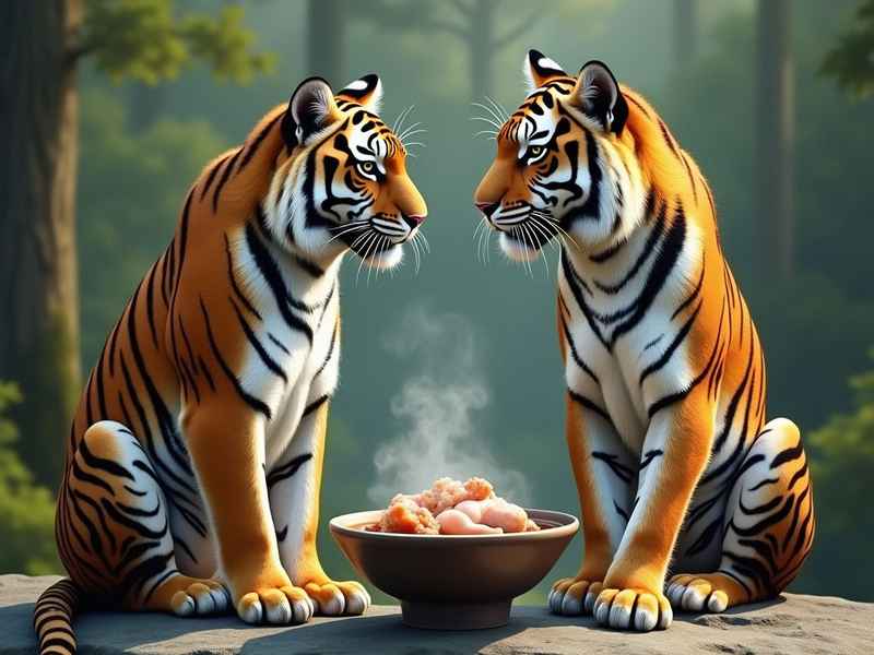 两只老虎的故事搞笑 两只老虎的故事搞笑图片