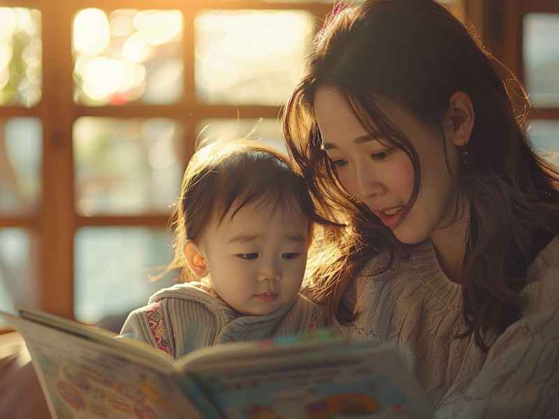 妈妈给宝宝讲睡前故事（妈妈给宝宝讲睡前故事图片）