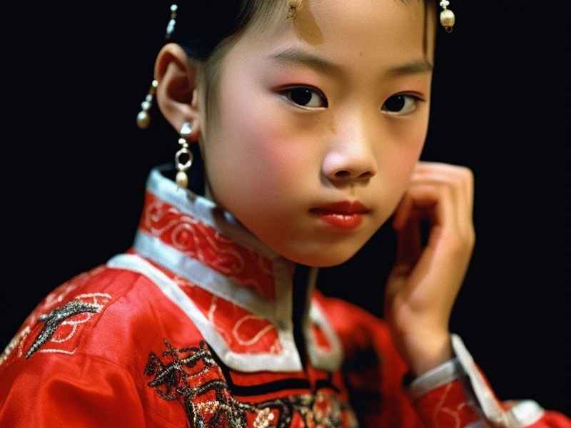 清朝儿童公主官服、清朝儿童公主官服图片