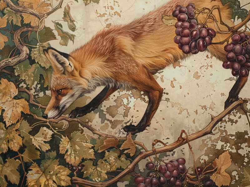 狐狸和葡萄的故事英文儿童简短，狐狸和葡萄的故事英文版简单
