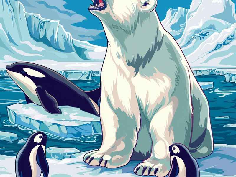 企鹅和北极熊的动画片 北极熊和小企鹅的动画片