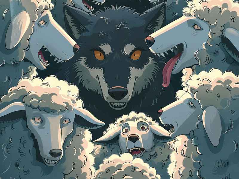 披着狼皮的羊的故事（播放披着羊皮的狼的故事）