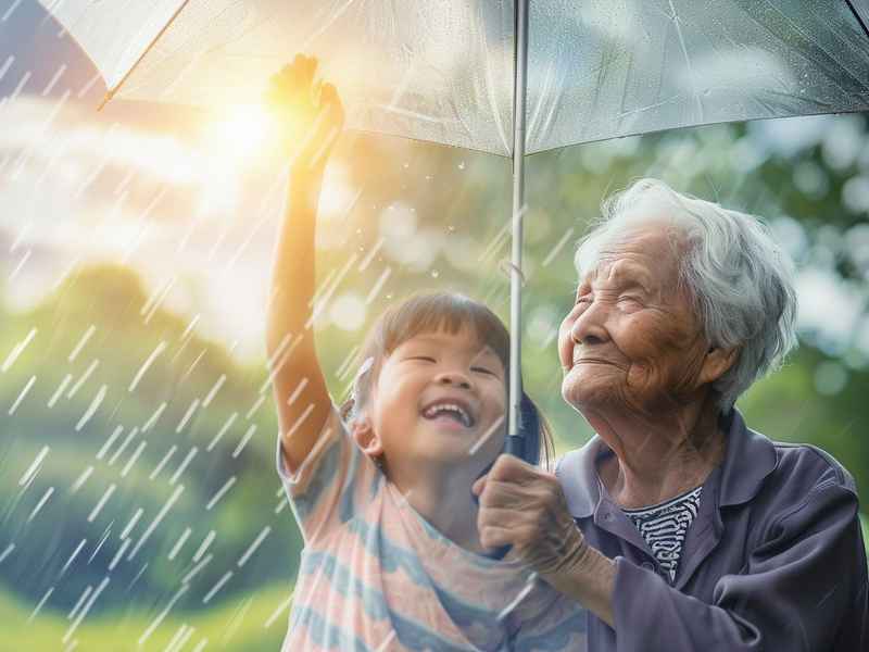 老奶奶卖雨伞的故事、老奶奶卖雨伞的故事简短