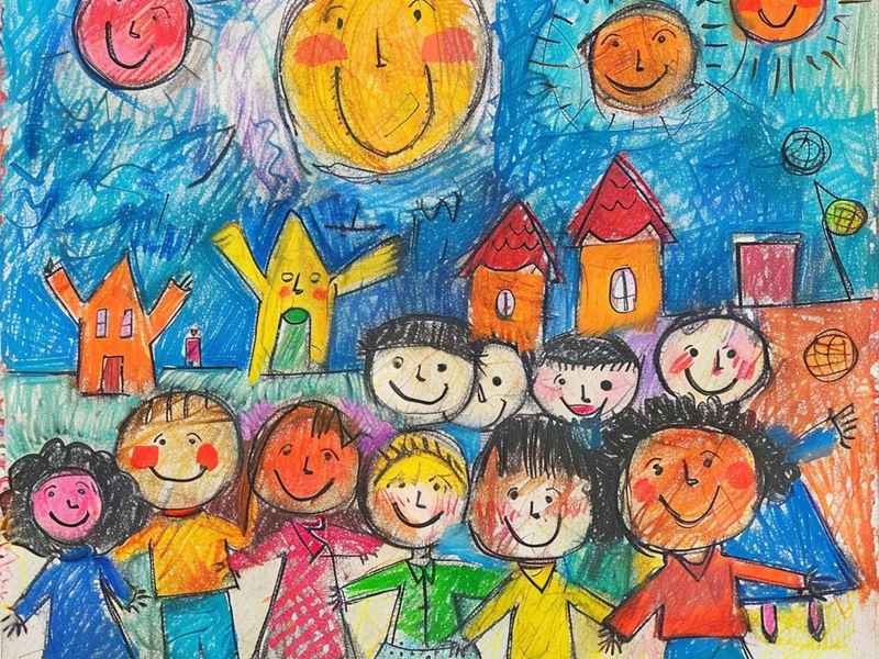 六一儿童节幼儿绘画图片大全 - 六一儿童节幼儿绘画图片大全简单