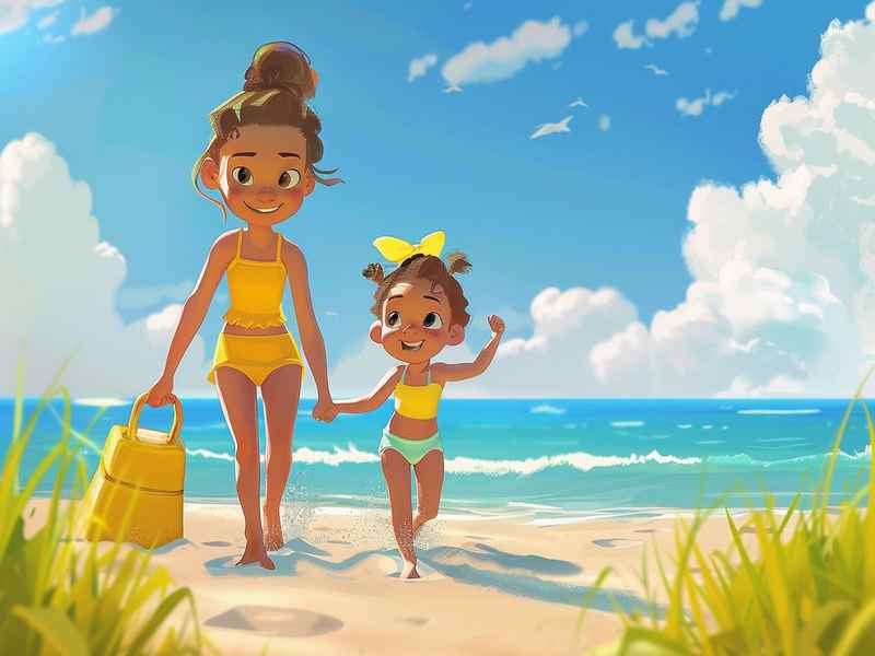 去海滩的故事、去海滩的故事简短